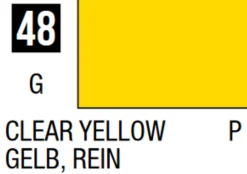 Mr Hobby Mr Colour 10ml 048 Clear Yellow Gloss Acrylic Paint