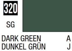 Mr Hobby Mr Colour 10ml 320 Dark Green Semi Gloss Acrylic Paint