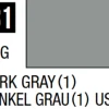Mr Hobby Mr Colour 10ml 031 Dark Gray Semi Gloss Acrylic Paint
