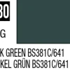 Mr Hobby Mr Colour 10ml 330 Dark Green BS381C/641 Semi Gloss Acrylic Paint