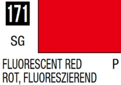 Mr Hobby Mr Colour 10ml 171 Fluorescent Red Acrylic Paint