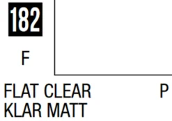 Mr Hobby Mr Colour 10ml 182 Flat Clear Acrylic Paint