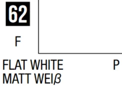 Mr Hobby Mr Colour 10ml 062 Flat White Acrylic Paint