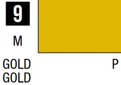 Mr Hobby Mr Colour 10ml 009 Gold Metallic Acrylic Paint