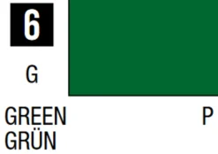 Mr Hobby Mr Colour 10ml 006 Green Gloss Acrylic Paint