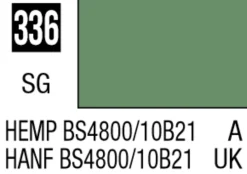 Mr Hobby Mr Colour 10ml 336 Hemp BS4800/10B21 Semi Gloss Acrylic Paint