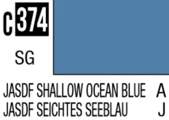 Mr Hobby Mr Colour 10ml 374 JASDF Shallow Ocean Blue Semi Gloss Acrylic Paint