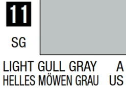 Mr Hobby Mr Colour 10ml 011 Light Gull Gray Semi Gloss Acrylic Paint