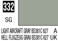 Mr Hobby Mr Colour 10ml 332 Light Aircraft Gray BS381C/627 Semi Gloss Acrylic Paint