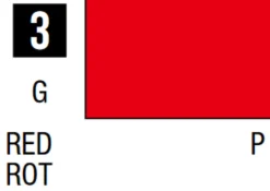 Mr Hobby Mr Colour 10ml 003 Red Gloss Acrylic Paint