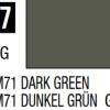 Mr Hobby Mr Colour 10ml 017 RLM71 Dark Green Semi Gloss Acrylic Paint