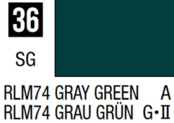 Mr Hobby Mr Colour 10ml 036 RLM74 Gray Green Semi Gloss Acrylic Paint