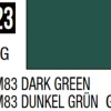 Mr Hobby Mr Colour 10ml 123 RLM83 Dark Green Semi Gloss Acrylic Paint