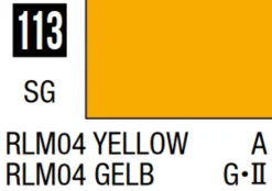 Mr Hobby Mr Colour 10ml 113 RLM04 Yellow Semi Gloss Acrylic Paint