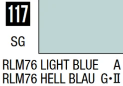 Mr Hobby Mr Colour 10ml 117 RLM76 Light Blue Semi Gloss Acrylic Paint