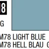 Mr Hobby Mr Colour 10ml 118 RLM78 Light Blue Semi Gloss Acrylic Paint