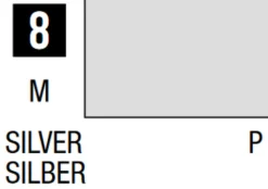 Mr Hobby Mr Colour 10ml 008 Silver Metallic Acrylic Paint