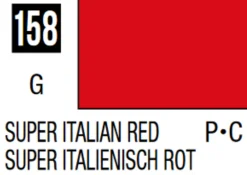 Mr Hobby Mr Colour 10ml 158 Super Italian Red Gloss Acrylic Paint