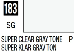 Mr Hobby Mr Colour 10ml 183 Super Clear Gray Tone Semi Gloss Acrylic Paint