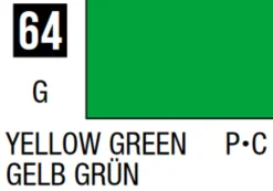 Mr Hobby Mr Colour 10ml 064 Yellow Green Gloss Acrylic Paint