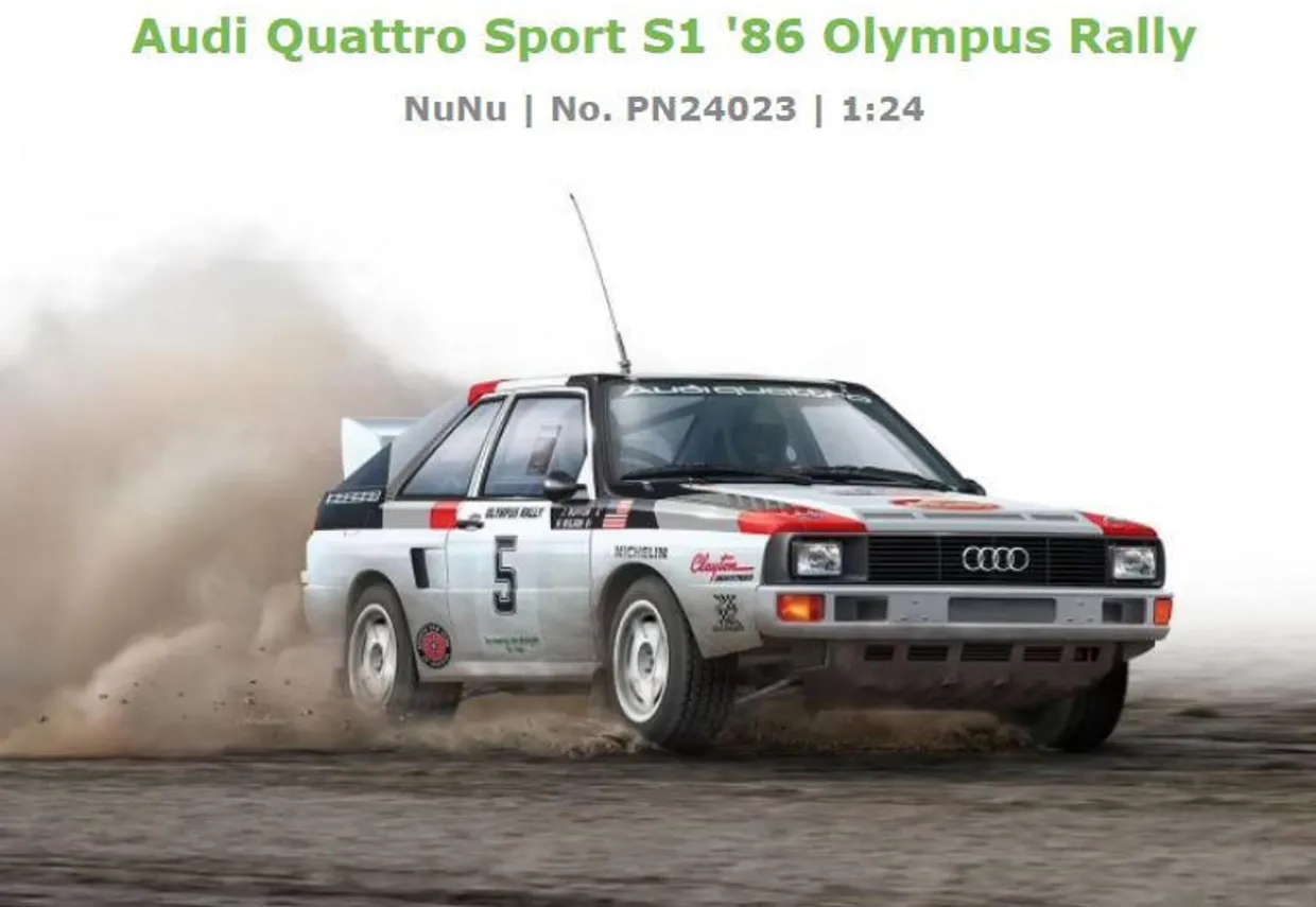 NuNu 1/24 Audi Quattro Sport S1 1986 Olympus Rally