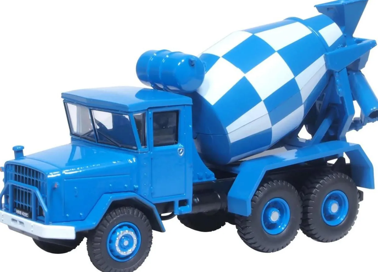 Oxford Diecast 1/76 AEC 690 Cement Mixer Blue Diecast Model