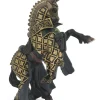 Papo Toys Black and Gold Bull Knight's Horse