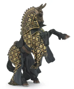 Papo Toys Black and Gold Bull Knight's Horse