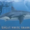 Pegasus Hobbies 1/18 Great White Shark with Diver and Cage Model Kit