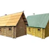 Pegasus Hobbies 1/72 Russian Single-Storey Log House Model Kit