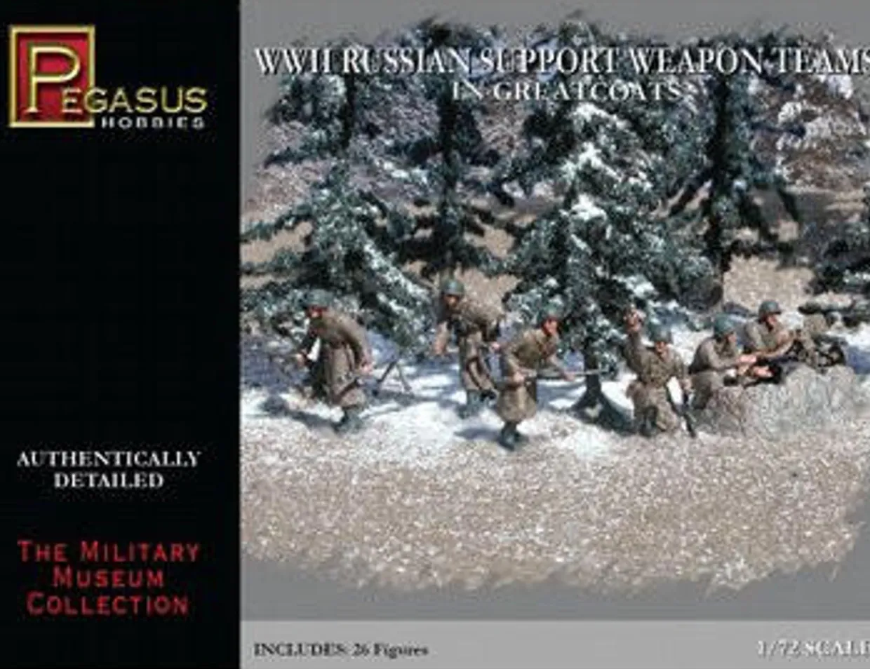 Pegasus Hobbies 1/72 WWII Russian Support Weapon Teams In Greatcoats