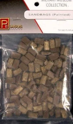 Pegasus Hobbies 28mm Sandbags Painted