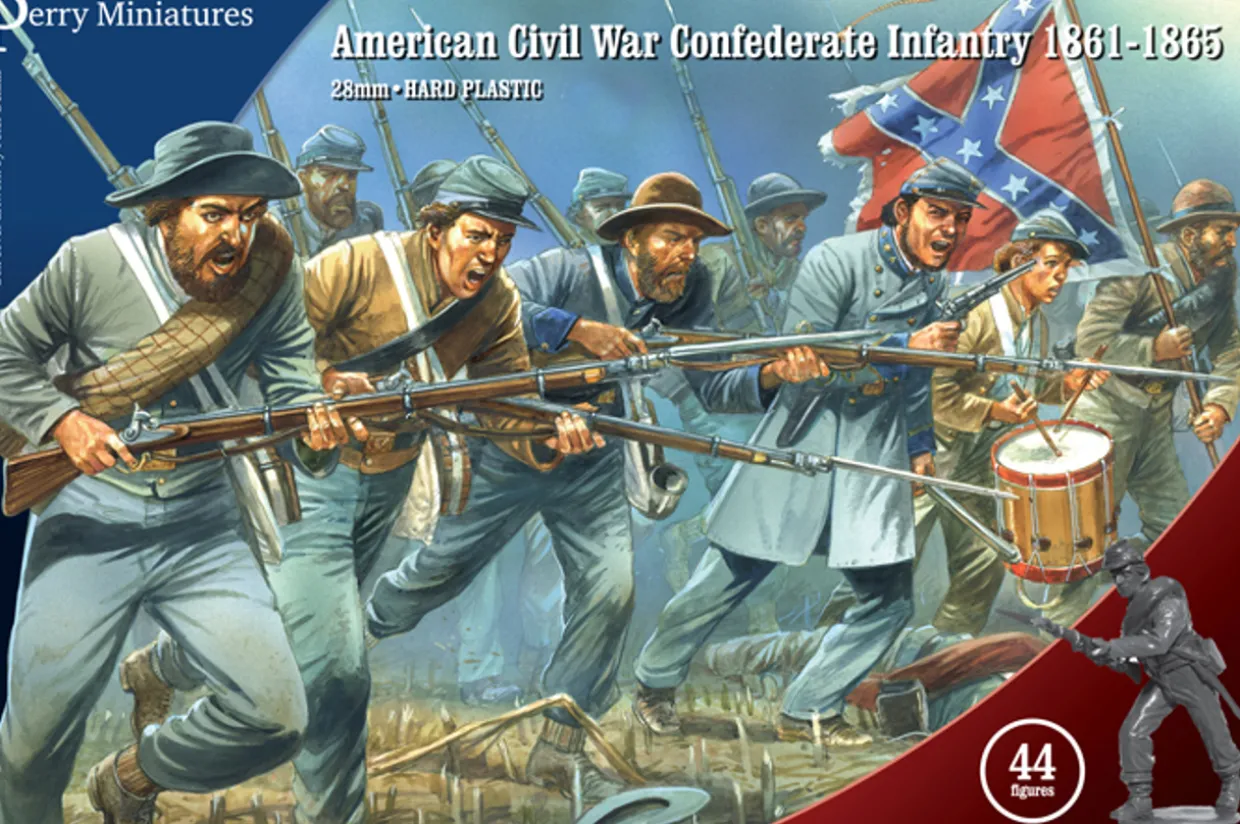 Perry Miniatures 28mm American Civil War Confederate Infantry 1861-1865