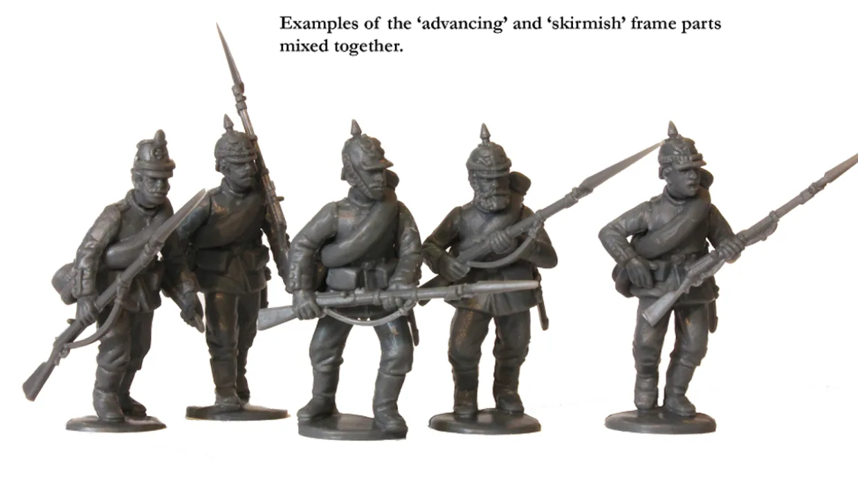 Perry Miniatures 28mm Franco-Prussian War Prussian Infantry Advancing 1870-1871