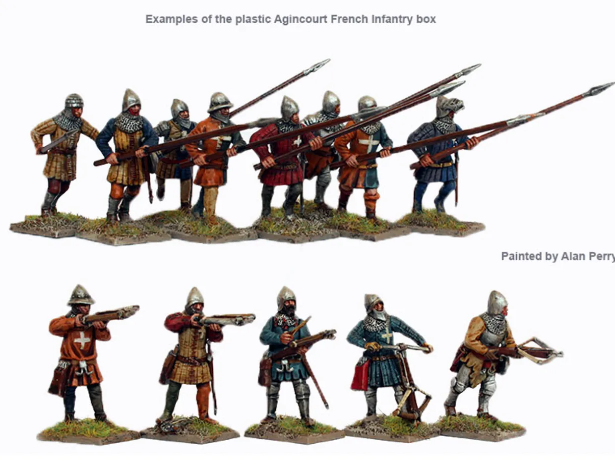 Perry Miniatures 28mm Hundred Years War French Infantry 1415-1429