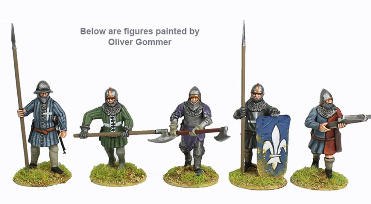 Perry Miniatures 28mm Hundred Years War French Infantry 1415-1429