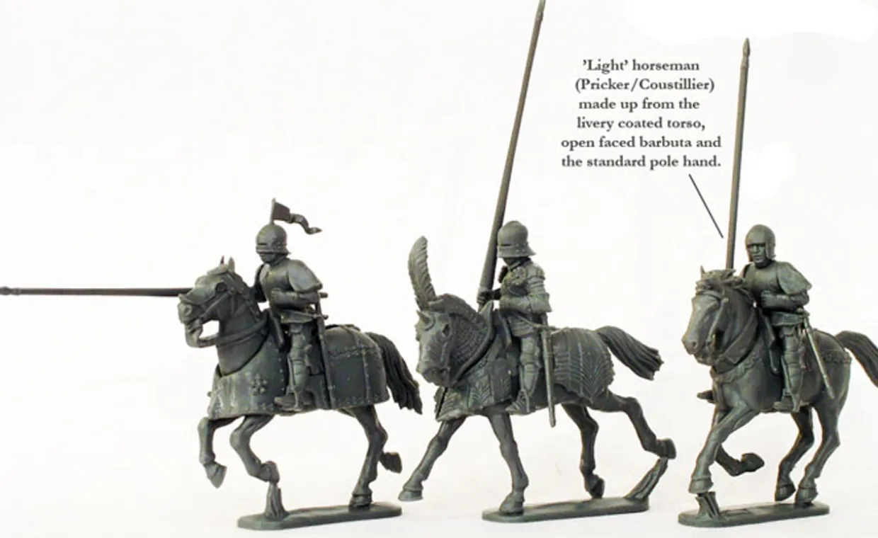 Perry Miniatures 28mm Wars of the Roses Mounted Men at Arms 1450-1500