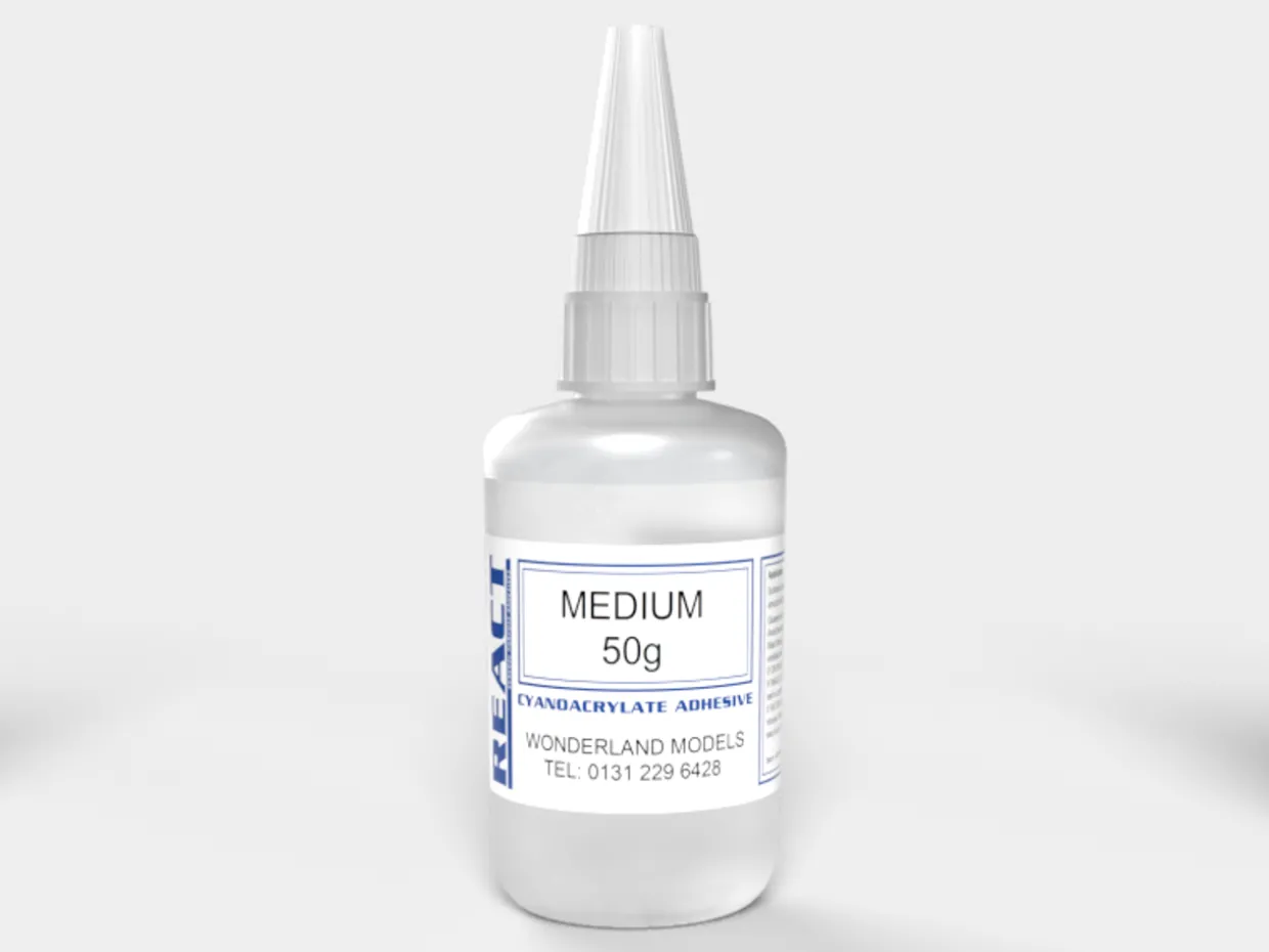 React Cyanoacrylate Medium Super Glue 50gm