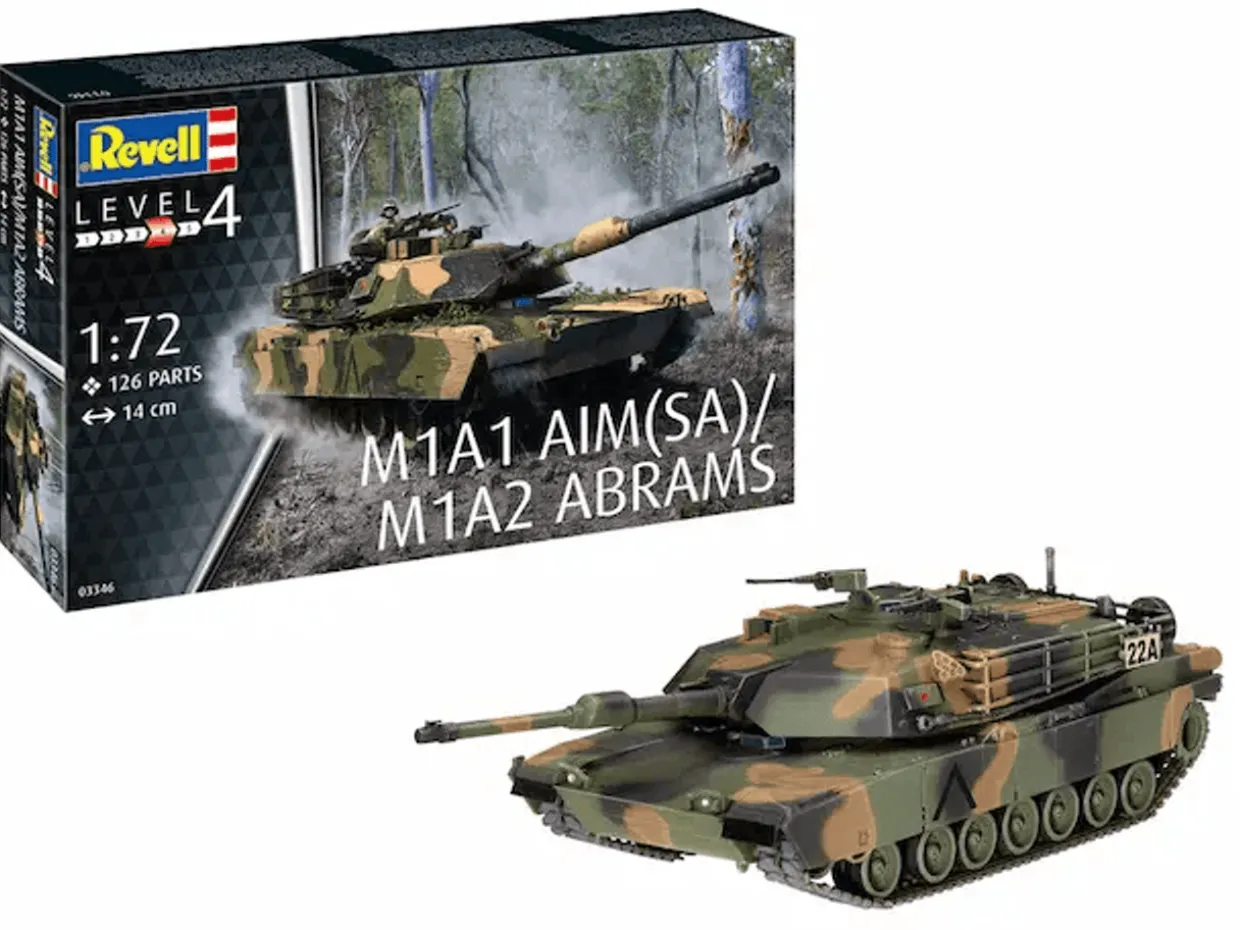 Revell 1/72 M1A1 AIM(SA)- M1A2 Abrams US Army