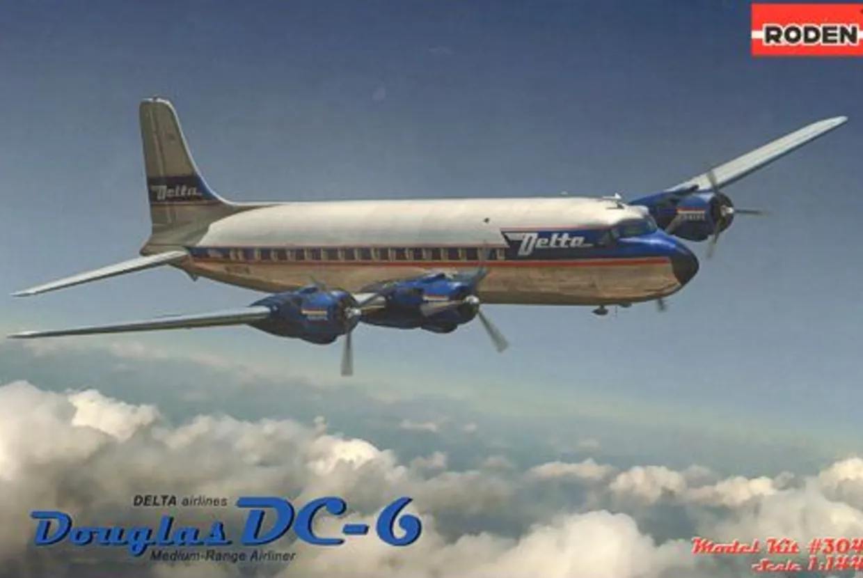 Roden 1/144 Douglas DC-6 Model Kit