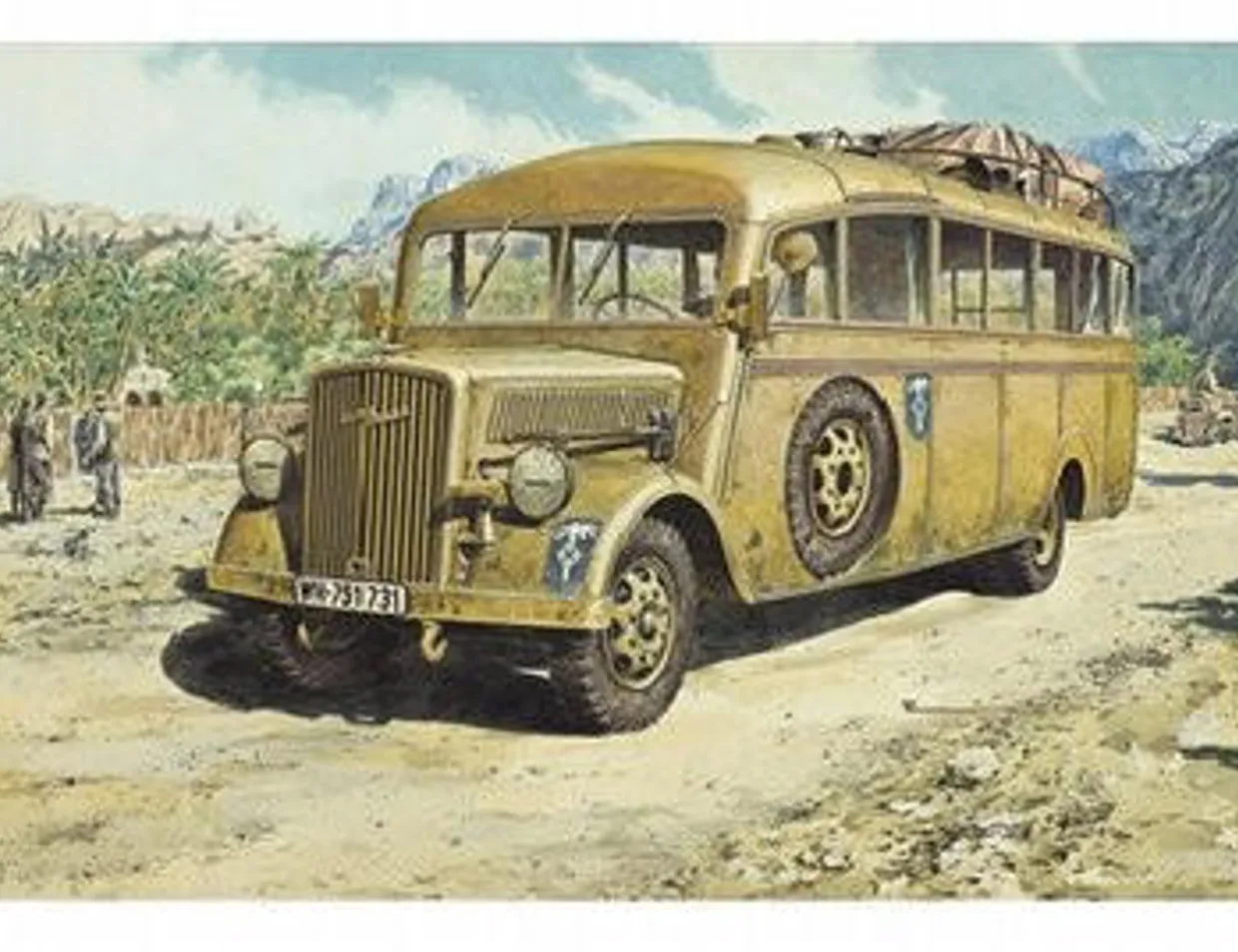 Roden 1/72 German Opel Blitz Omnibus Model