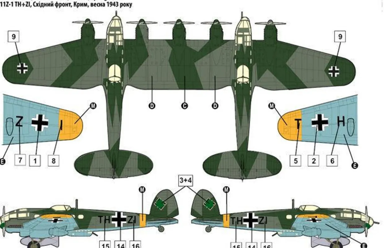 Roden 1/144 Heinkel He 111Z-1 Zwilling Model Kit