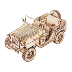 Rokr Army Jeep 3D Wooden Puzzle Model Kit