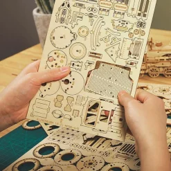 Rokr Army Jeep 3D Wooden Puzzle Model Kit