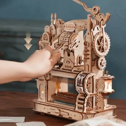 Rokr Classic Printing Press Wooden 3D Puzzle Model Kit