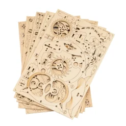 Rokr Owl Clock 3D Wooden Kit