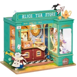 Rolife Alice's Tea Store Wooden Diorama Kit