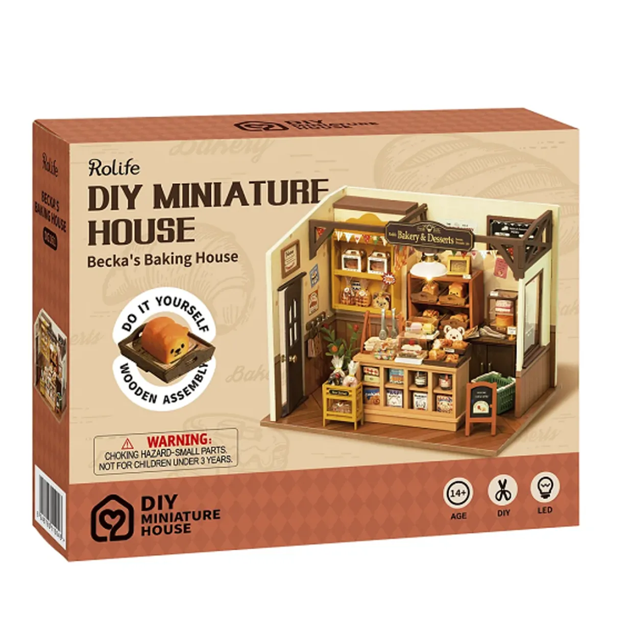 Rolife Becka's Baking House Wooden Diorama Kit