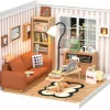 Rolife Cozy Living Lounge Plastic Diorama Kit