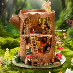 Rolife Fairytale Tree House Wooden Diorama Kit